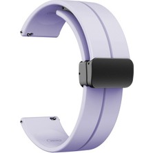 Dlrcase Zeblaze Gtr 3 Armband Silikon Mıknatıslı Ayarlanabilir HS19 Lila