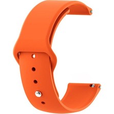 Smcase Garmin Forerunner 265 Armband Mat Klasik Silikon Krd 11 Turuncu