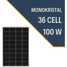 N&D Lighting Lexron 100 Watt Monokristal Solar Güneş Enerji Paneli