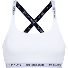 U.S. Polo Assn. 66117 Kadın Beyaz Çapraz Askılı Büstiyer
