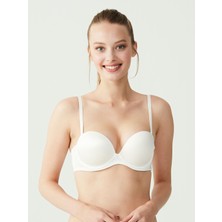 U.S.POLO 66149 BAYAN STRAPLEZ DUBLE DESTEK BEYAZ SÜTYEN