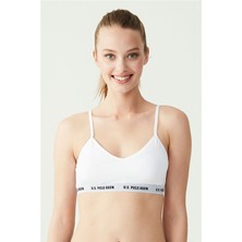 U.S. Polo Assn. 66116 Kadın Beyaz Cuplu Büstiyer