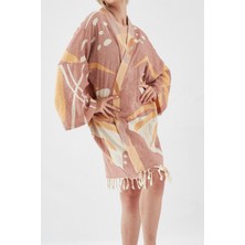 Wellsoftline Softline Organik Pamuk  Dokuma  Tasarım Plaj Kıyafeti/kaftan /kimono /desing Caftan