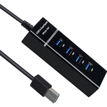 Hiqonic USB Çoklayıcı 3.0 Hub 4 Adet Giriş Yüksek Hızlı Veri ve Dosya Aktarımı Çoğaltıcı