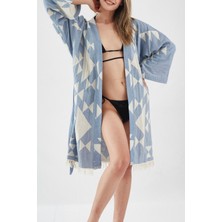Wellsoftline Softline Organik Pamuk  Dokuma  Tasarım Plaj Kıyafeti/kaftan /kimono /desing Caftan