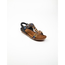 Guja 157 Siyah Kız Çocuk Sandalet