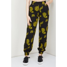 Banada Moda Etnik Desenli Dar Paçalı Jogger Pantolon