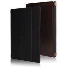 Gpack Apple iPad 9.7 2017 5.nesil Kılıf Smart Cover Kapaklı Standlı Uyku Modlu Sm1 Siyah