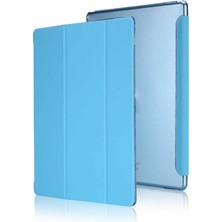 Gpack Apple iPad 9.7 2018 6.nesil Kılıf Smart Cover Kapaklı Standlı Uyku Modlu Sm1 Mavi