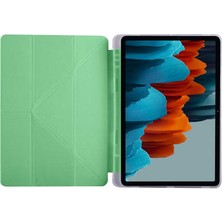 Gpack Samsung Galaxy Tab S7 T870 Kılıf Standlı Katlanabilir Pu Silikon Tf2 Siyah