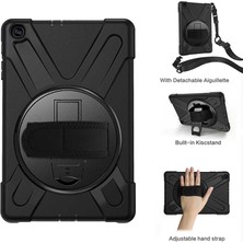 Case Street Apple iPad 9.7 2017 Kılıf Defender Tablet Tank Koruma Standlı Df1 Siyah