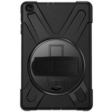 Case Street Apple iPad Pro 10.5 7.nesil Kılıf Defender Tablet Tank Koruma Standlı Df2 Siyah