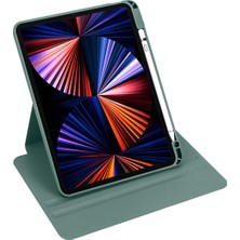 Gpack Apple iPad Air 10.9 2020 4.nesil Kılıf Termik Arkası Şeffaf Smart Kapaklı Kalem Bölmeli T1 Siyah