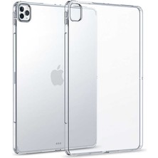 Case Street Apple iPad Pro 12.9 Pro 2020 4.nesil Kılıf Silikon Arkası Buzlu Lüx Koruma S2 Renksiz