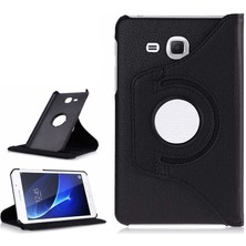 Case Street Samsung Galaxy Tab 4 T280 Kılıf Kapaklı Standlı 360 Dönebilen Koruma Dn2 Siyah