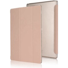 Smcase Lenovo Tab M10 TB-328F 3. Jenerasyon Uyumlu Kılıf Smart Cover Kapaklı Standlı Uyku Modlu Sm2 Bronz