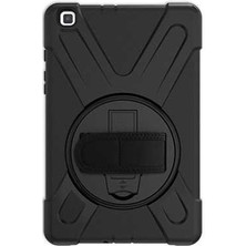 Dlrcase Apple iPad Mini 5 Uyumlu Kılıf Defender Tablet Tank Koruma Standlı Df1 Siyah