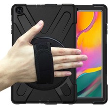 Dlrcase Apple iPad Mini 5 Uyumlu Kılıf Defender Tablet Tank Koruma Standlı Df1 Siyah