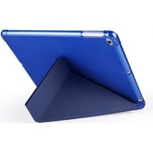 Smcase Apple iPad 9.7 2017 5.nesil Uyumlu Kılıf Standlı Katlanabilir Pu Silikon Tf1 Mor