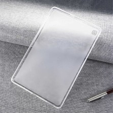 Smcase Samsung Galaxy Tab A7 10.4 T507 Uyumlu Kılıf Silikon Arkası Buzlu Lüx Koruma S2 Renksiz