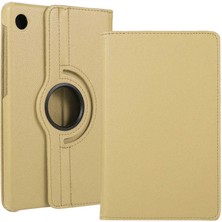 Dlrcase Lenovo M10 TB-X306F Gen.2 Uyumlu Kılıf Kapaklı Standlı 360 Dönebilen Koruma Dn2 Gold