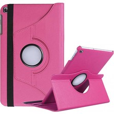 Dlrcase Samsung Galaxy Tab S6 Lite P610 Uyumlu Kılıf Kapaklı Standlı 360 Dönebilen Koruma Dn2 Pembe Koyu