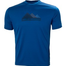 Helly Hansen Hh Tech Graphic Erkek T-Shirt Deep Fjord