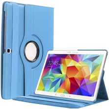 Case Street Samsung Galaxy Tab S3 9.7 T820 Kılıf Kapaklı Standlı 360 Dönebilen Koruma Dn2 Mavi