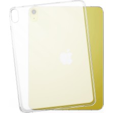 Case Street Apple iPad 10.9 2022 10.nesil Kılıf Silikon Arkası Buzlu Lüx Koruma S2 Renksiz