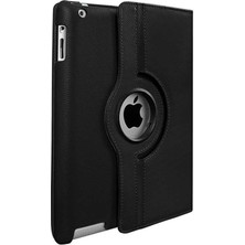 Smcase Apple iPad Mini 2 3 Uyumlu Kılıf Kapaklı Standlı 360 Dönebilen Koruma Dn1 Siyah