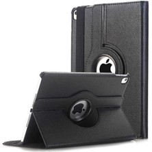 Case Street Apple iPad 9.7 2017 5.nesil Kılıf Kapaklı Standlı 360 Dönebilen Koruma Dn2 Siyah