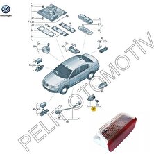 pelit oto Volkswagen cc Kapı Aydıtlatma Lamba 1K0947411 1K0947411A