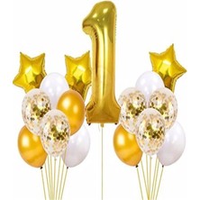 Çıtı Pıtı Store 1. Doğum Günü Dekorasyonu Folyo Balon