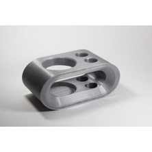 Bi'şeyler Sepeti Çok Şık Diş Fırçası ve Macunu Tutacığı Kutusu - Gümüş