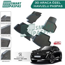 smartpaspas Peugeot 2008  Paspas 2020 Sonrası  3D Havuzlu Paspas Smartpaspas