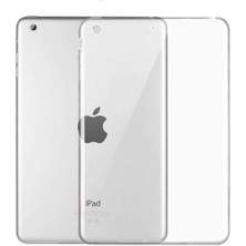 Smcase Apple iPad 9.7 2017 5.nesil Uyumlu Kılıf Silikon Arkası Buzlu Lüx Koruma S2 Renksiz