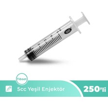 Tıbset Enjektör 3 Parça 5 cc Yeşil