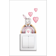 Kt Grup Gökkuşağı ve Tavşan Priz Sticker