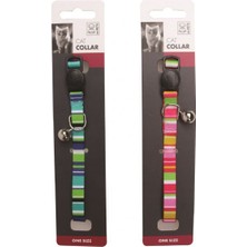 M-Pets Strıpes Zilli Kedi Boyun Tasması