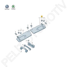 İTHAL Skoda Kodiaq Sağ Güneşlik Aynalı 5TA857552F (2017-2024)