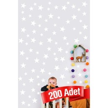 Kt Grup 200 Adet Beyaz Yıldız Sticker