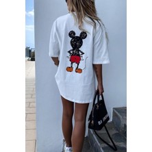 Beyaz Mikey Mouse T-Shirt