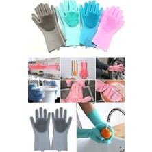 Yayke Magic Gloves Sihirli Bulaşık Eldiveni Mutfak Banyo Temizleme Fırçası Oto Ev Iş Pratik