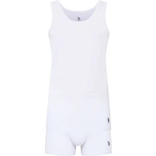 Erkek Beyaz Atlet Boxer Takım 80088