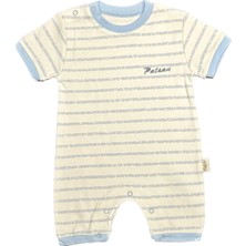 Renkli Puset  Bebek Yazlık Penye Tulum Çizgili