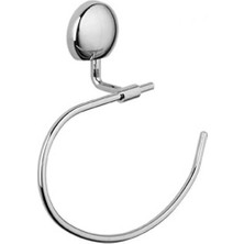 Tema Bora Banyo Yuvarlak Havluluk Paslanmaz Krom