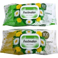 Freshmaker 100 Lü Papatyalı Islak Havlu