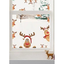 Kt Grup Noel Christmas Yılbaşı Geyikleri Dekoratif Sticker Seti