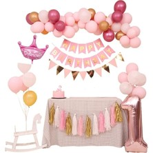Çıtı Pıtı Store Happy Bırthday 1 Yaş Doğum Günü Balon Seti