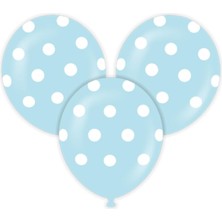 Balonevi Nedı Balon Puantıye Baskılı Mavı 14 Lu